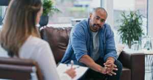 Most people said they could talk comfortably during talking therapies provided through NHS community mental health services